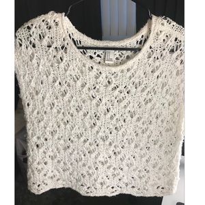 Crochet Knit shirt/crop top